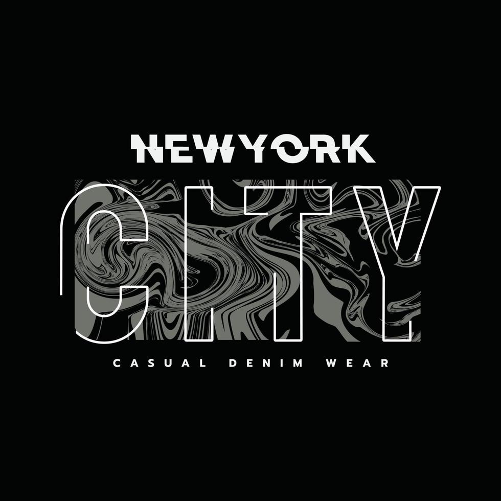 ilustração e tipografia do vetor de Nova York, perfeita para camisetas, moletons, estampas etc.