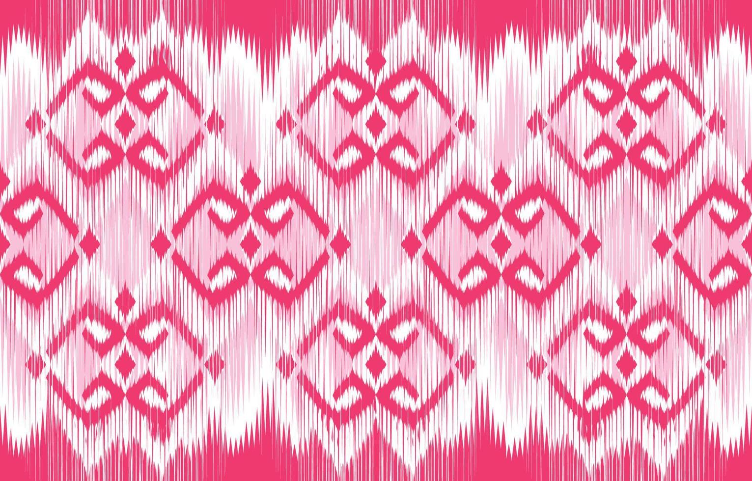 bela arte abstrata étnica. ikat sem costura padrão em bordados tribais, folclóricos, estilo mexicano. impressão de ornamento de arte geométrica asteca. design para tapete, papel de parede, roupas, embrulho, tecido. vetor