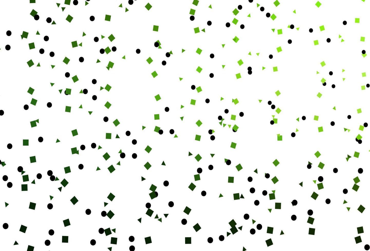 textura de vetor verde claro em estilo poli com círculos, cubos.