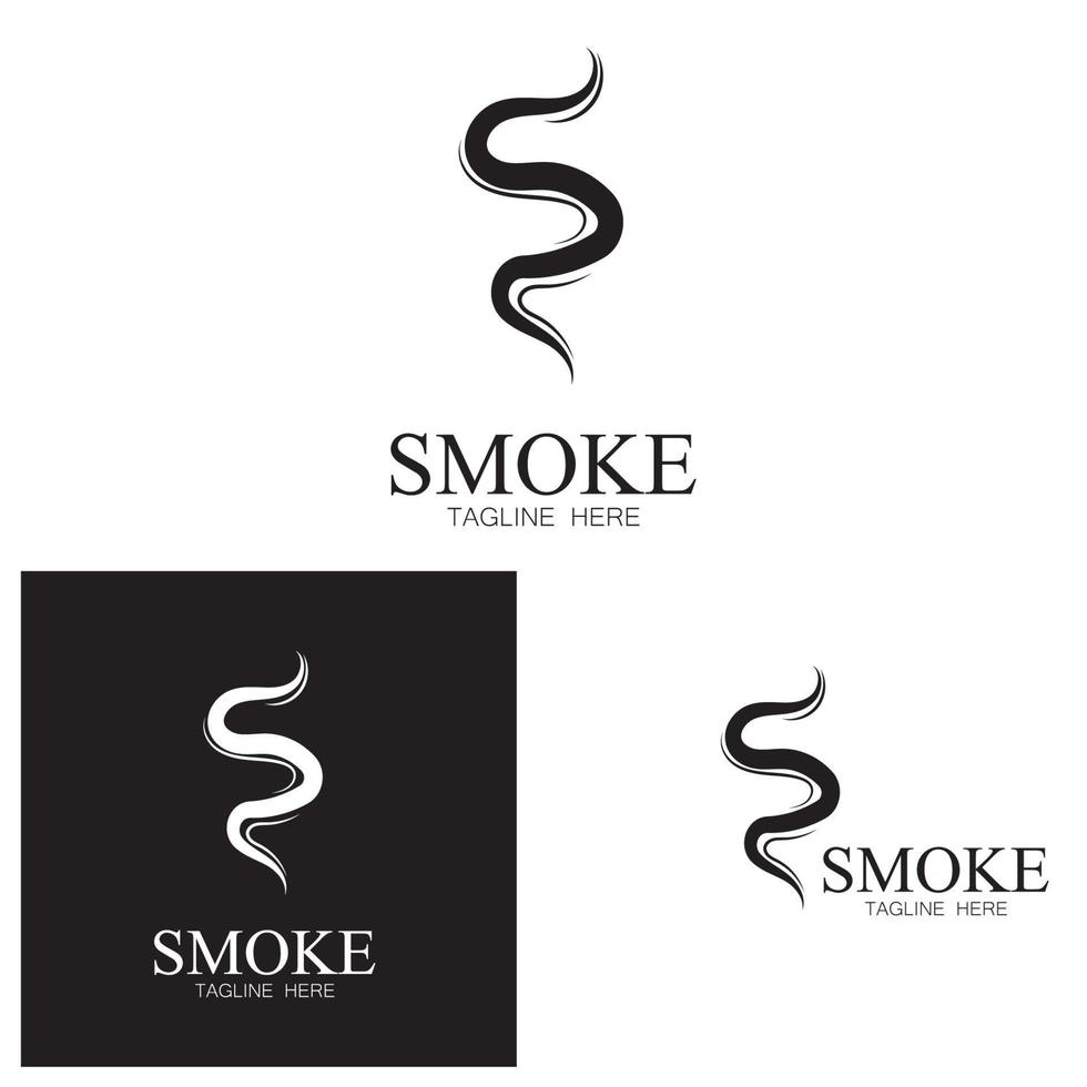 fumaça vapor ícone logotipo ilustração isolado no fundo branco aroma vaporizar ícones. cheira ícone de linha vetorial cheiro quente fedor ou cozinhar símbolos de vapor cheirando ou vapor vetor