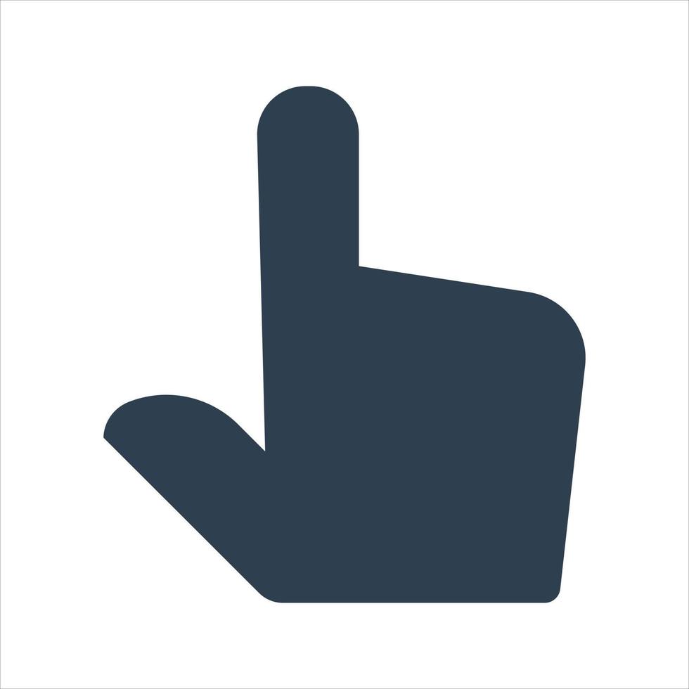 cursor apontando o ícone do dedo vetor