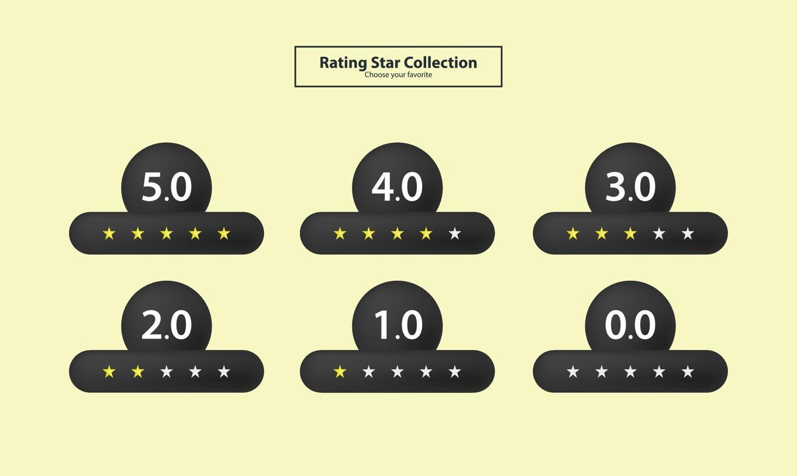 logotipo ícone símbolo estrela interface negócios botão feedback classificação classificação vendedor comprador taxa de aplicativo de internet vetor