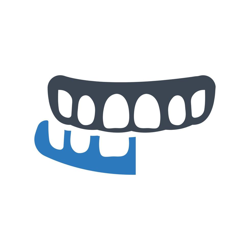 ícone de doença gengival, símbolo periodontal para seu site, logotipo, aplicativo, design de interface do usuário vetor