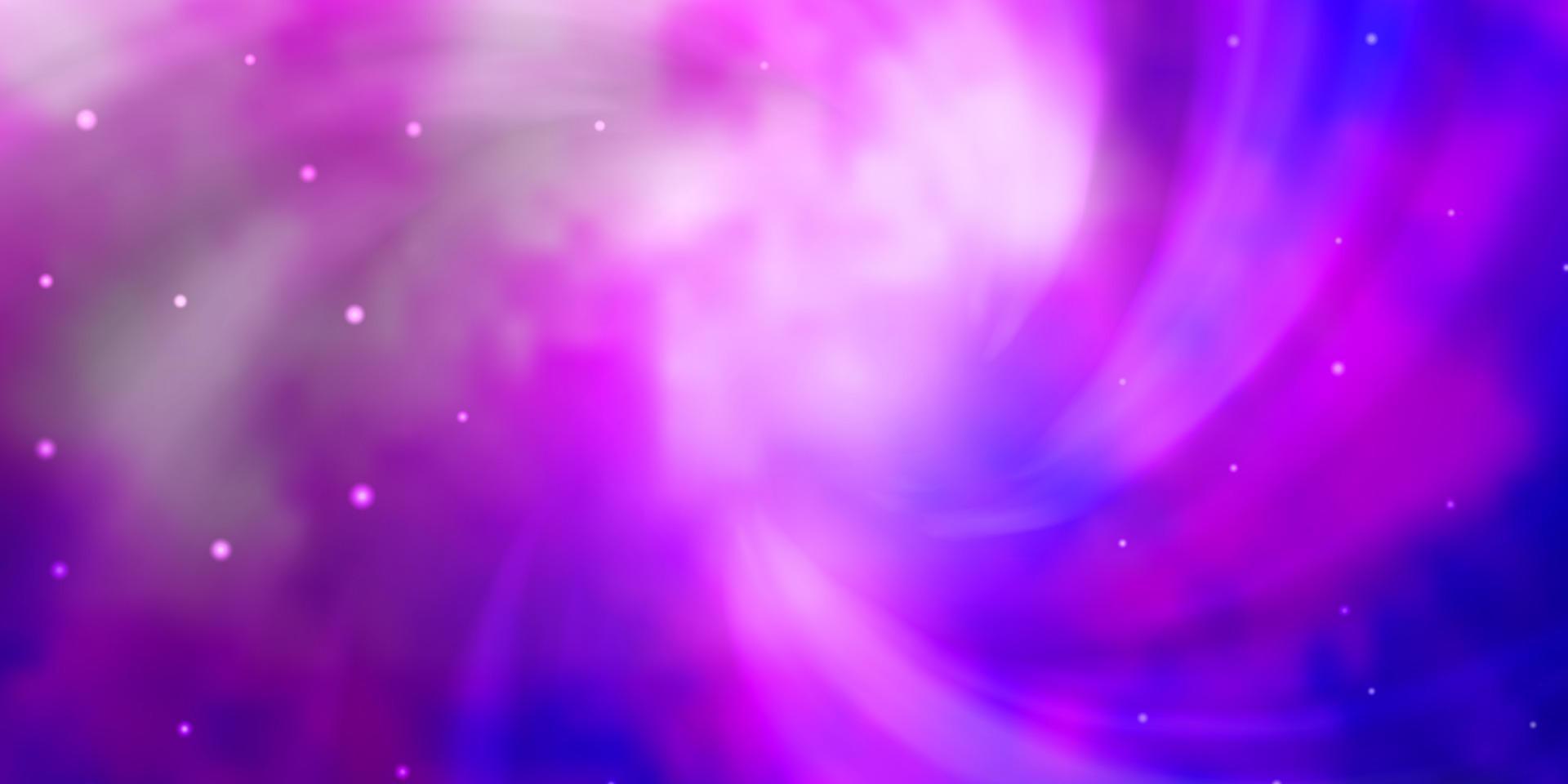 fundo vector roxo claro com estrelas coloridas.