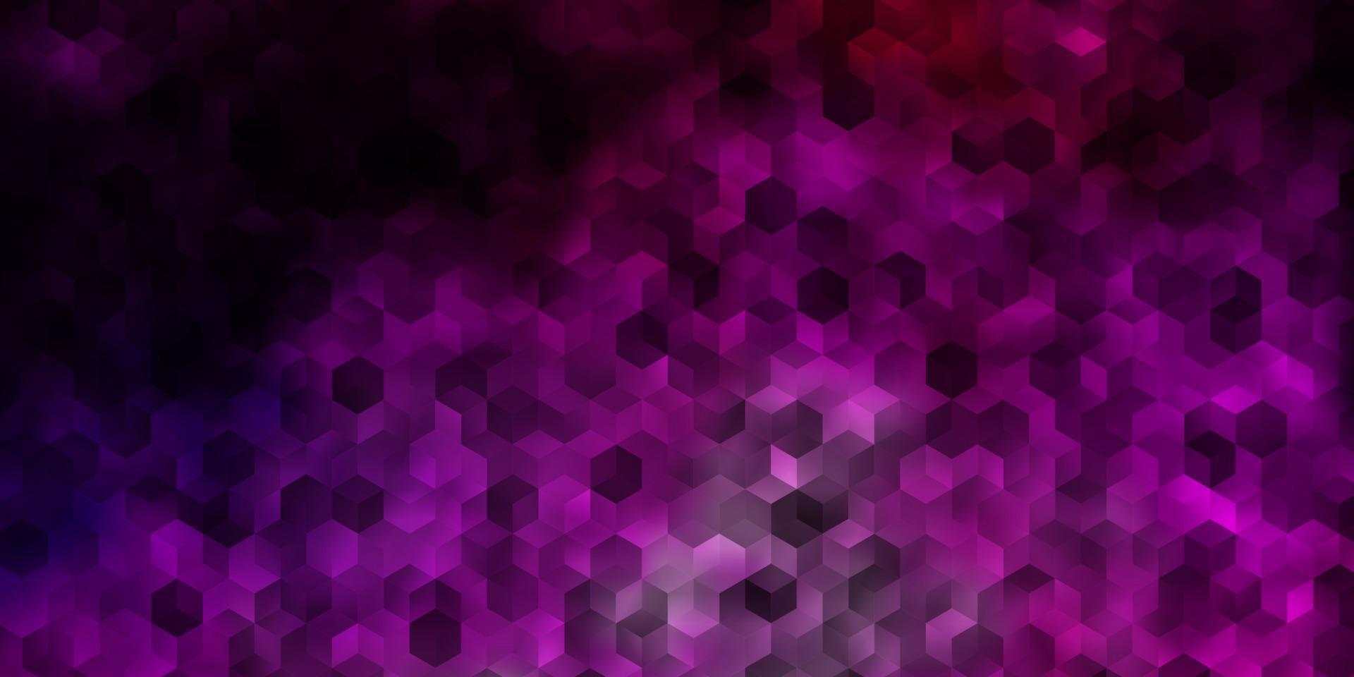 modelo de vetor roxo, rosa claro em estilo hexagonal.