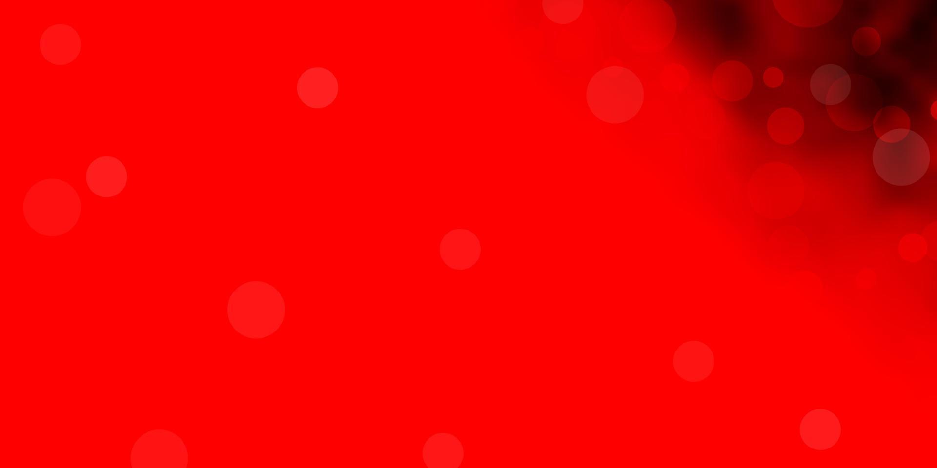 fundo vector vermelho claro com bolhas.