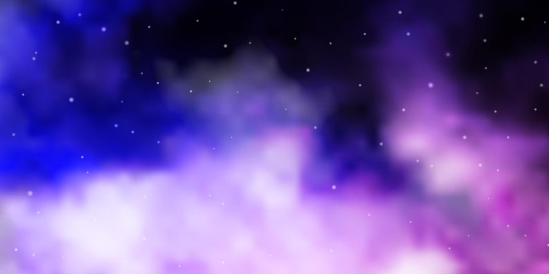 fundo vector roxo claro com estrelas coloridas.