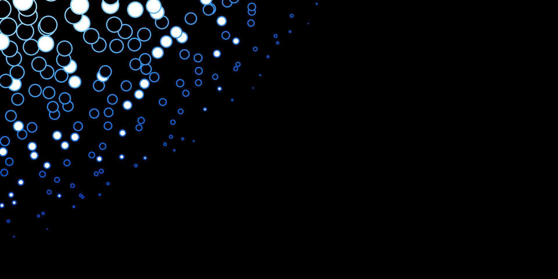fundo vector azul escuro com círculos.