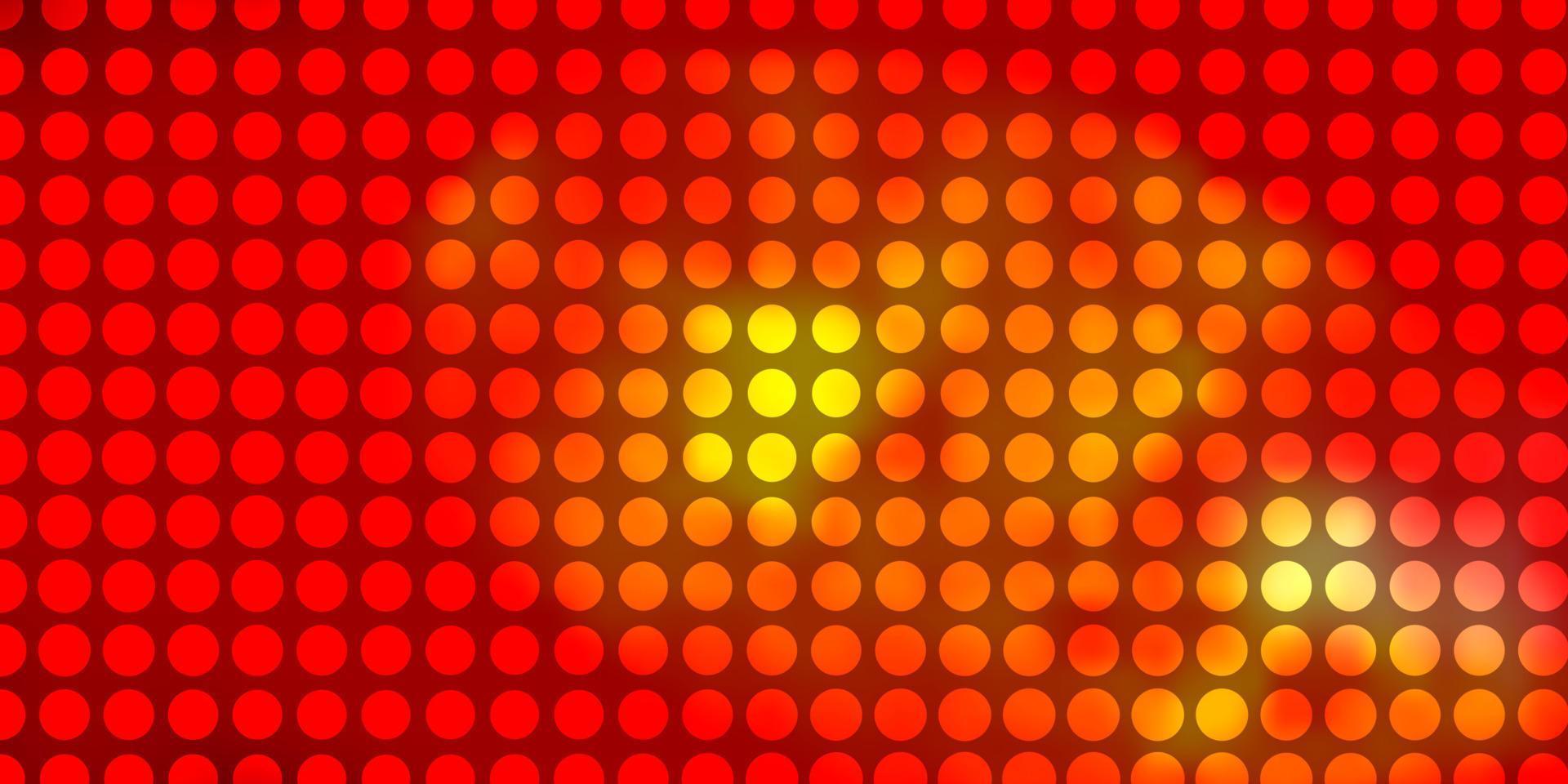 luz vermelha, amarelo padrão de vetor com círculos.