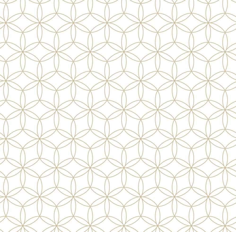 ilustração vetorial moderna sem costura. padrão de ouro linear em um fundo branco. padrão ornamental para folhetos, impressão, papel de parede, planos de fundo vetor