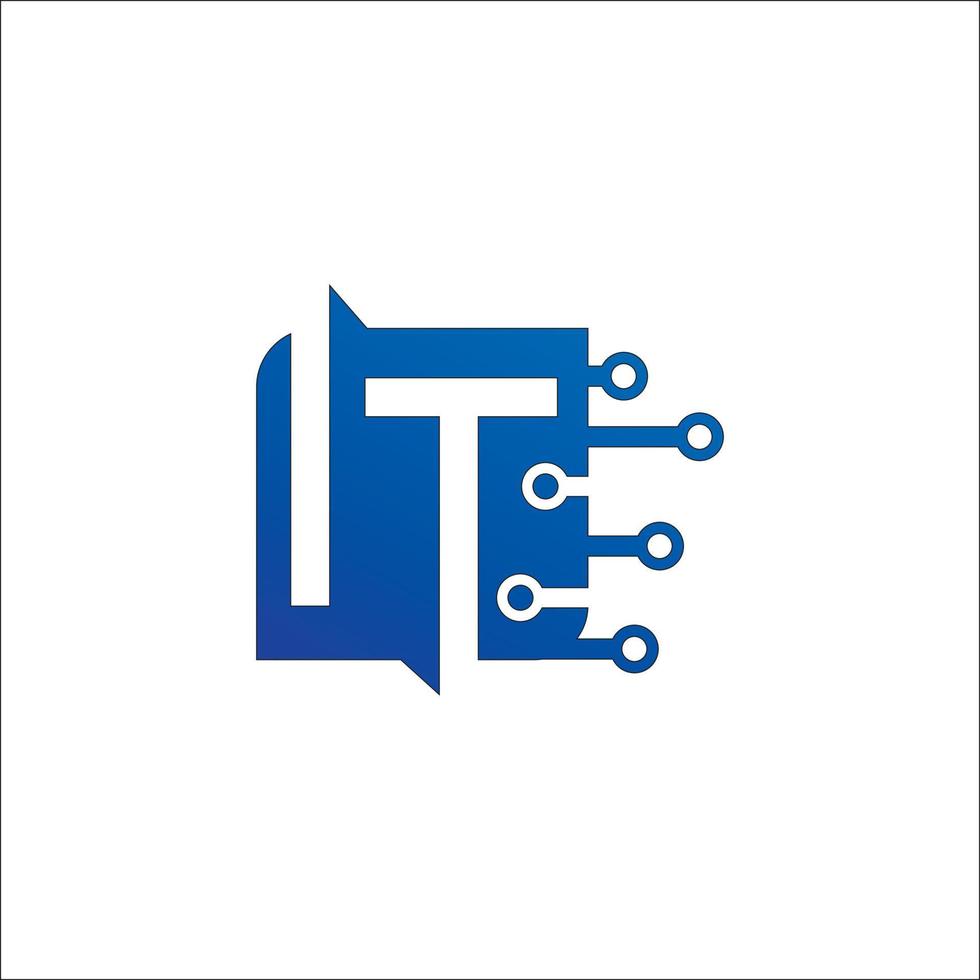 design de logotipo para vetor de design de logotipo de empresa de tecnologia da informação