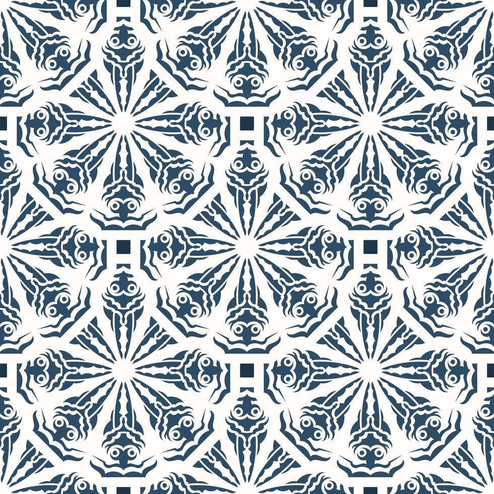 fundo infinito com monogramas. fundo com cor branca e azul. bom para papel de parede. ilustração de véu. vetor