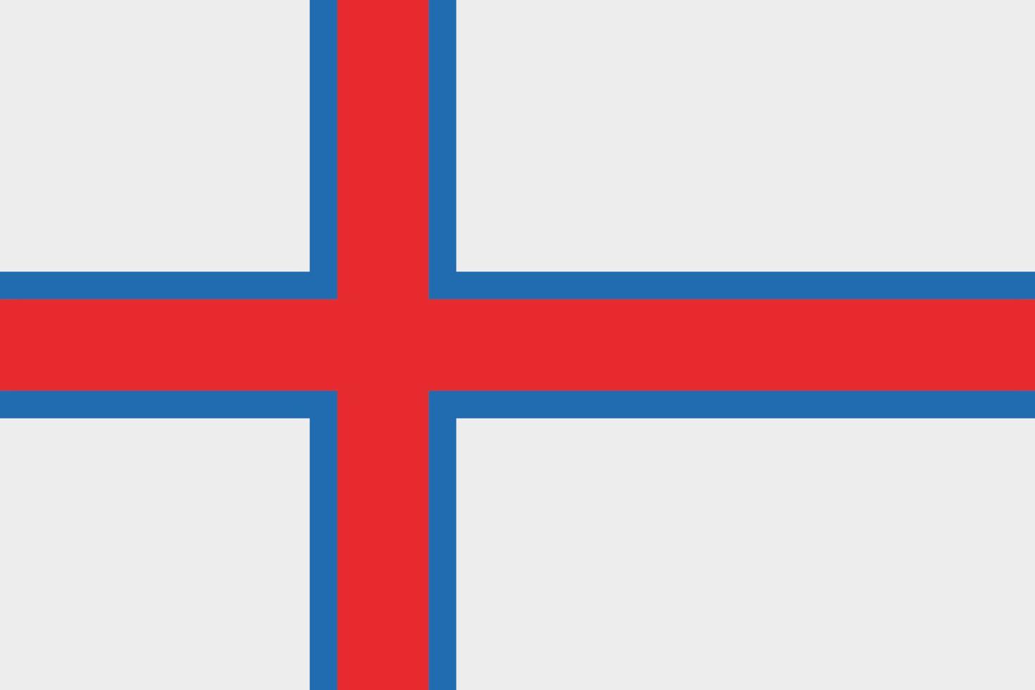 ícone de vetor de bandeira de faroe. a bandeira das ilhas faroe