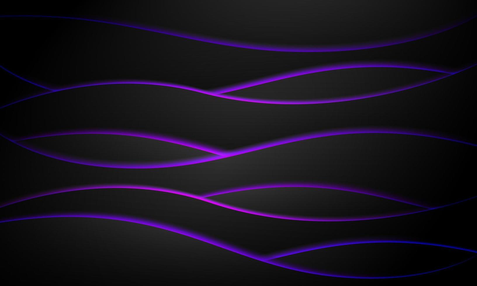 fundo curvo abstrato com cor de brilho roxo, ilustração vetorial vetor