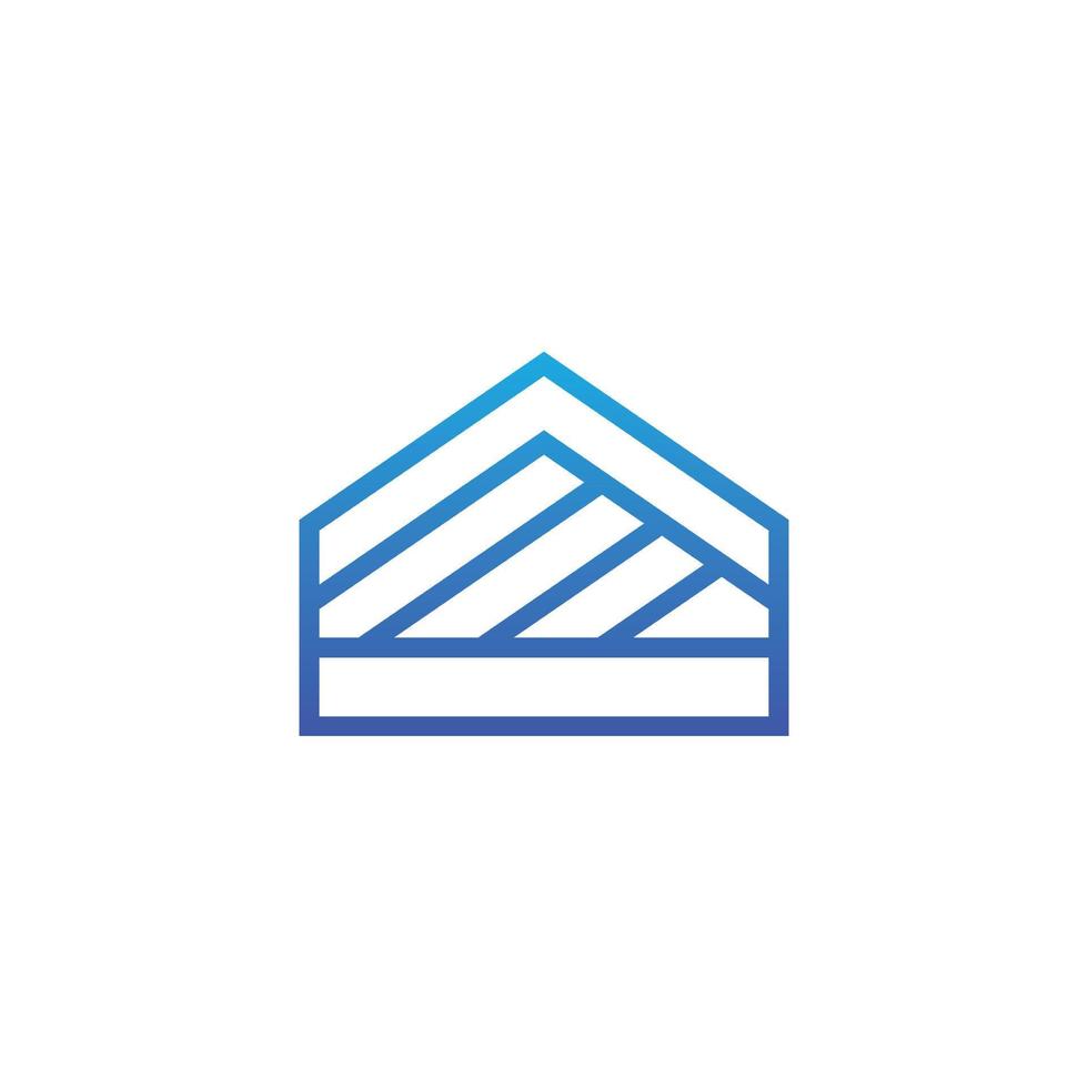 ilustração de logotipo de conceito de construção de casa. vetor