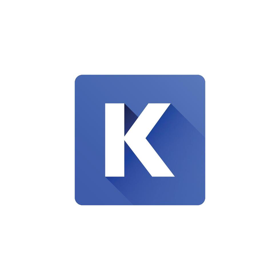 k ilustração do logotipo para empresa de negócios. vetor
