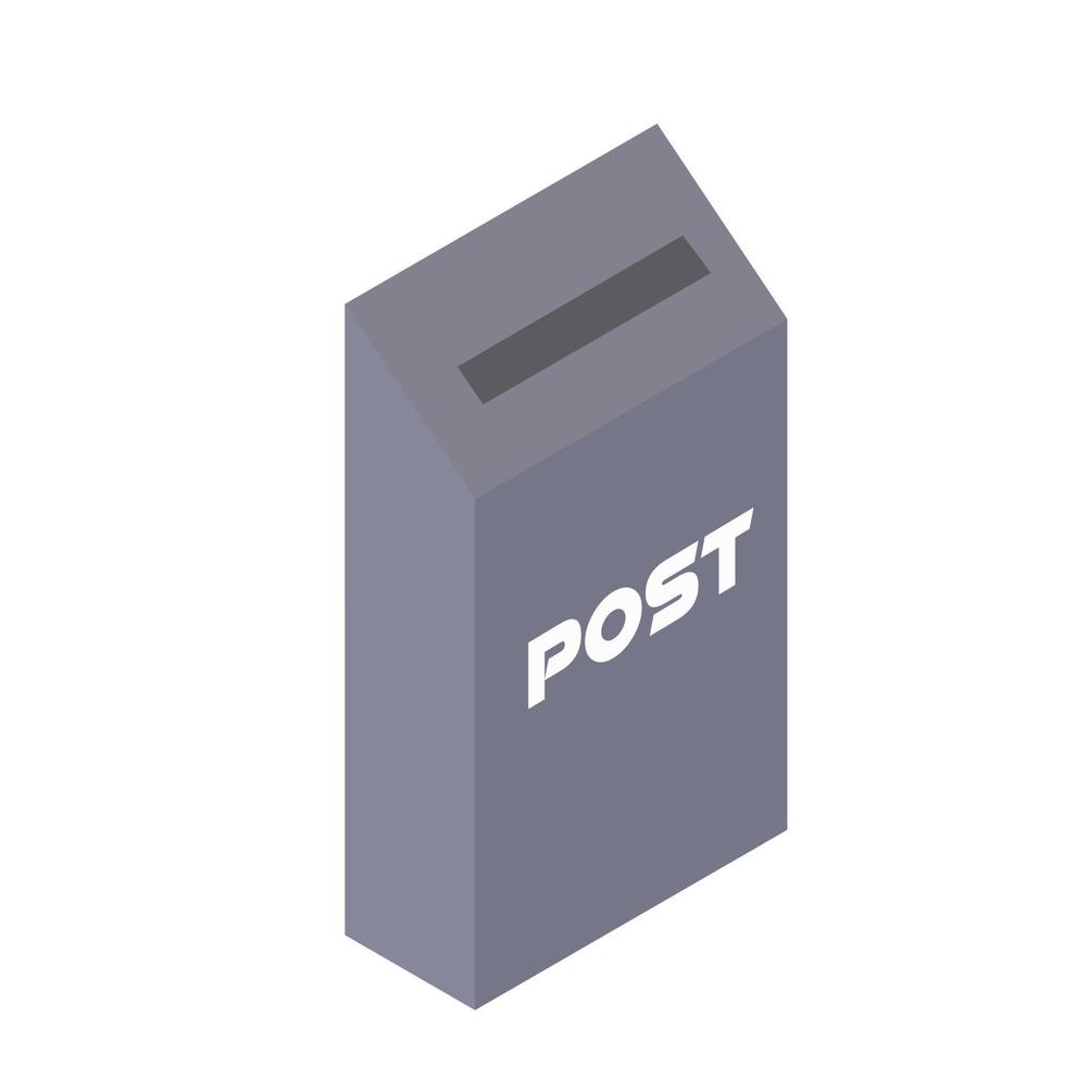 isométrico eps de ilustração vetorial de caixa postal. 10 vetor