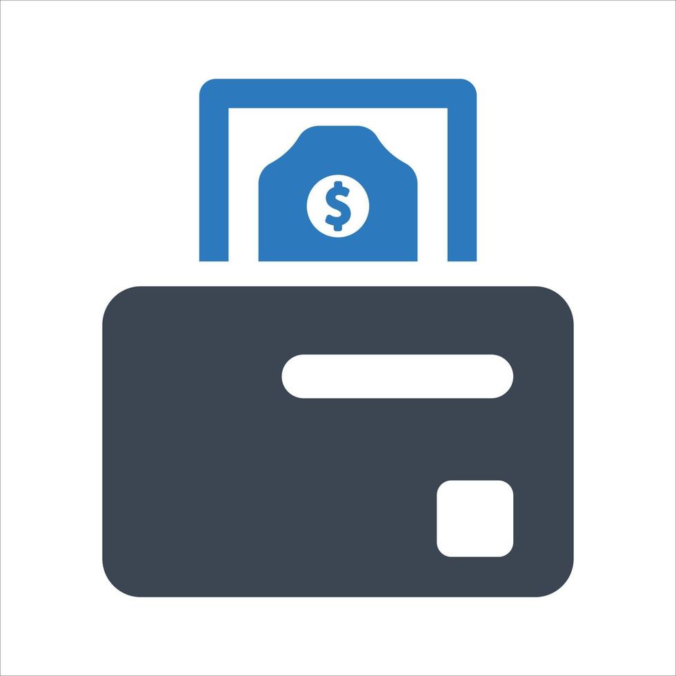 forma de pagamento, sistema, ícone bancário vetor