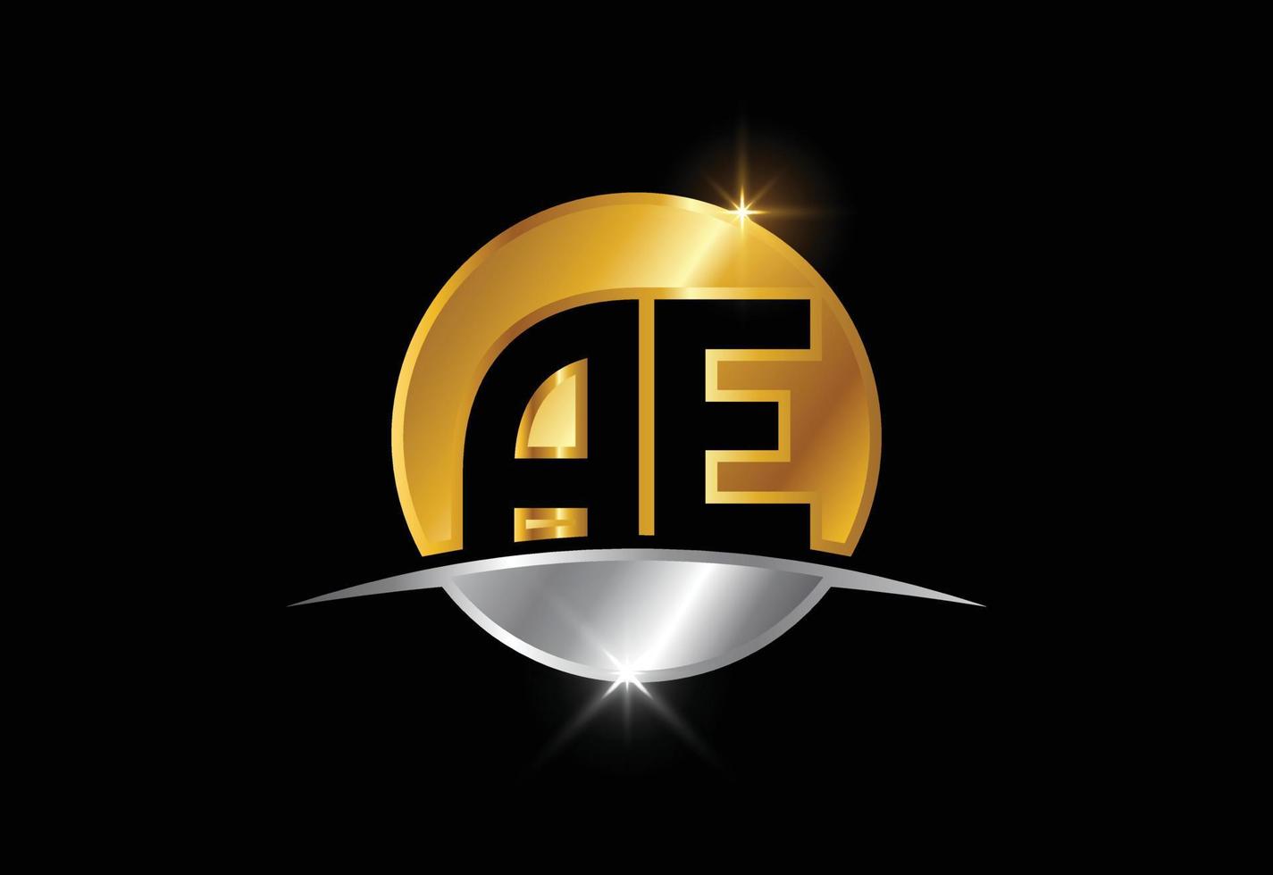 vetor de design de logotipo inicial monograma letra ae. símbolo gráfico do alfabeto para negócios corporativos