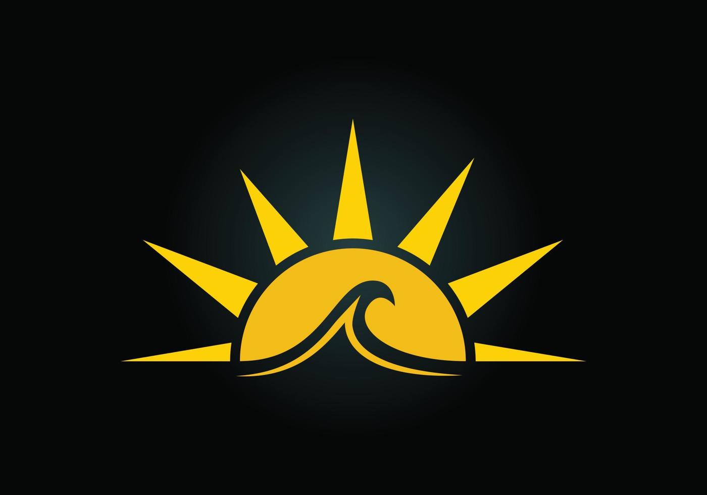 design de logotipo de sol criativo abstrato, logotipo de sol de verão, símbolo de sinal de ícone de sunburst vetor