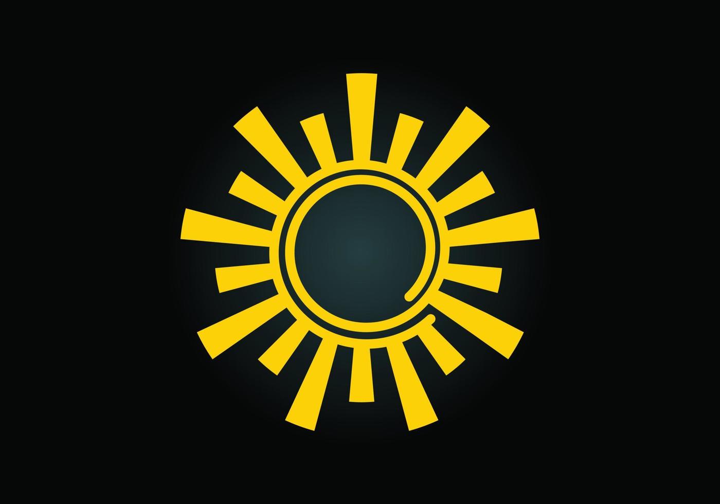 design de logotipo de sol criativo abstrato, logotipo de sol de verão, símbolo de sinal de ícone de sunburst vetor