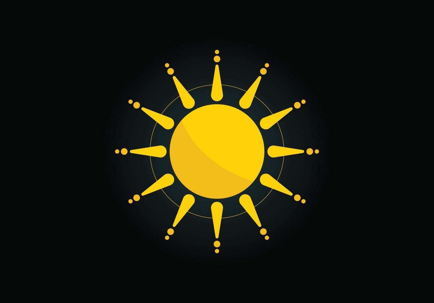 design de logotipo de sol criativo abstrato, logotipo de sol de verão, símbolo de sinal de ícone de sunburst vetor