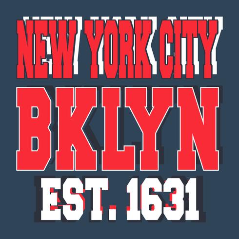 Selo vintage de Broolklyn New York vetor