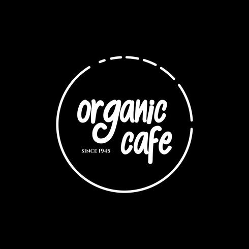vetor de design de café orgânico