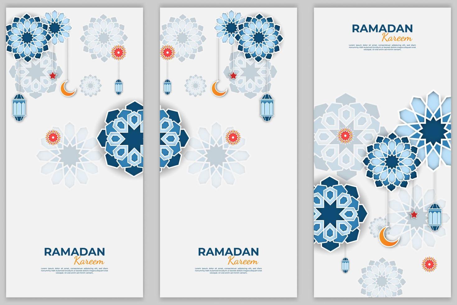 fundo ramadan kareem islâmico com mandala e ornamento. ilustração vetorial vetor