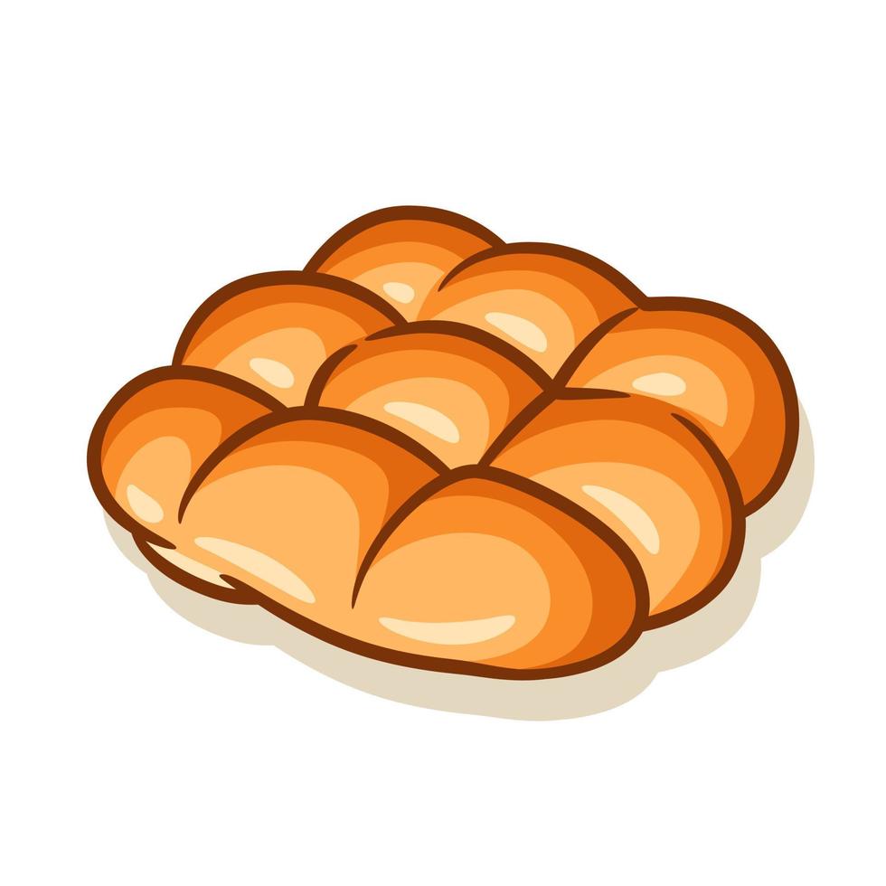 ilustração vetorial de pão e padaria desenhados à mão vetor