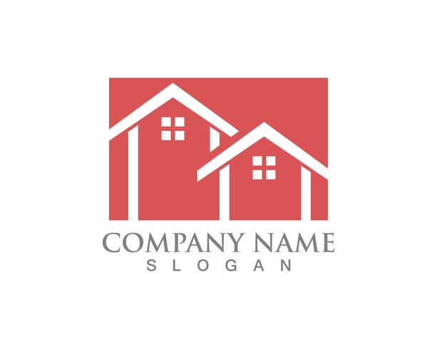 Casa simples casa imobiliária logotipo ícones vetor