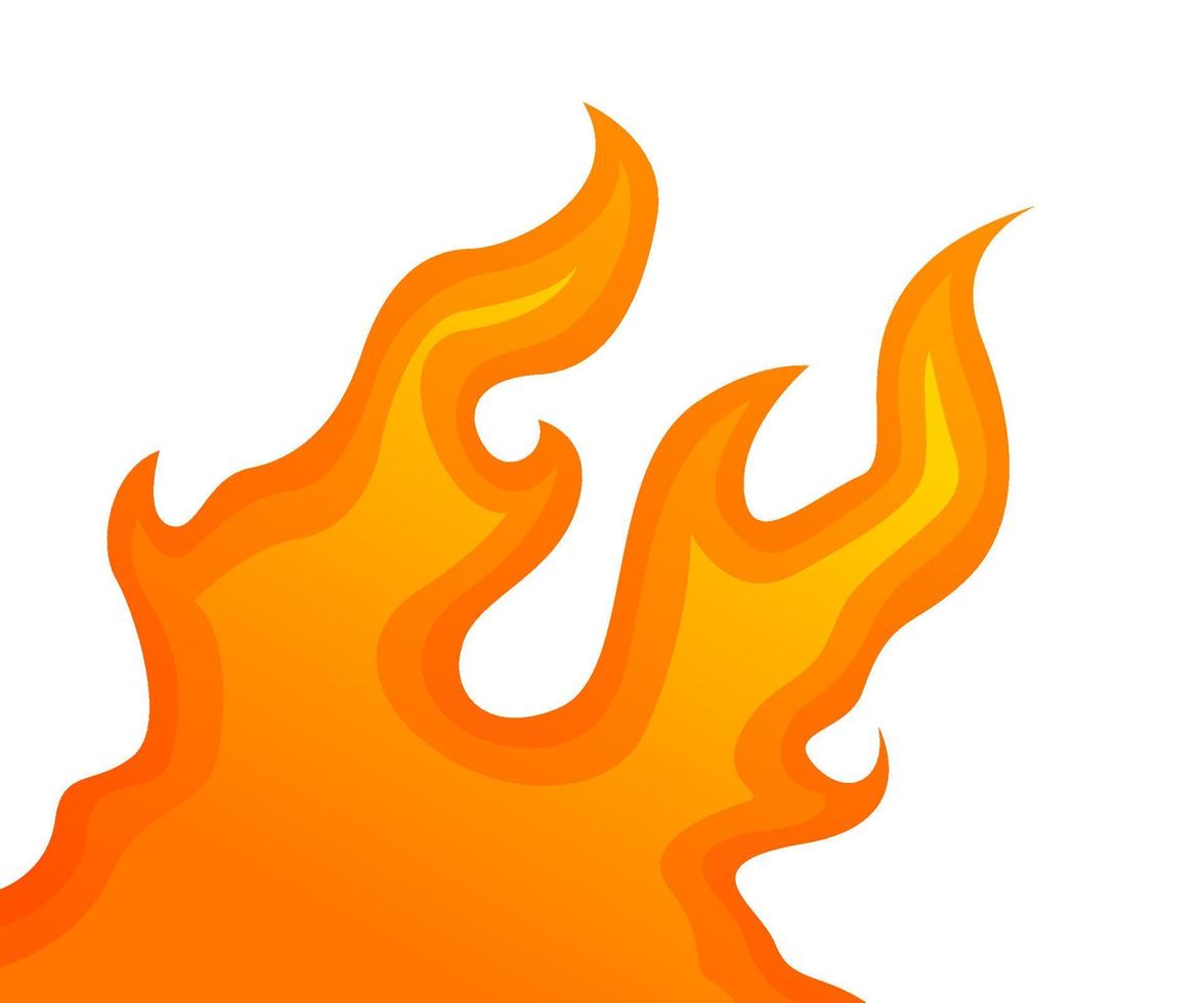 chamas de fogo, ilustração de fogo, fundo de fogo, elemento de fogo vetor