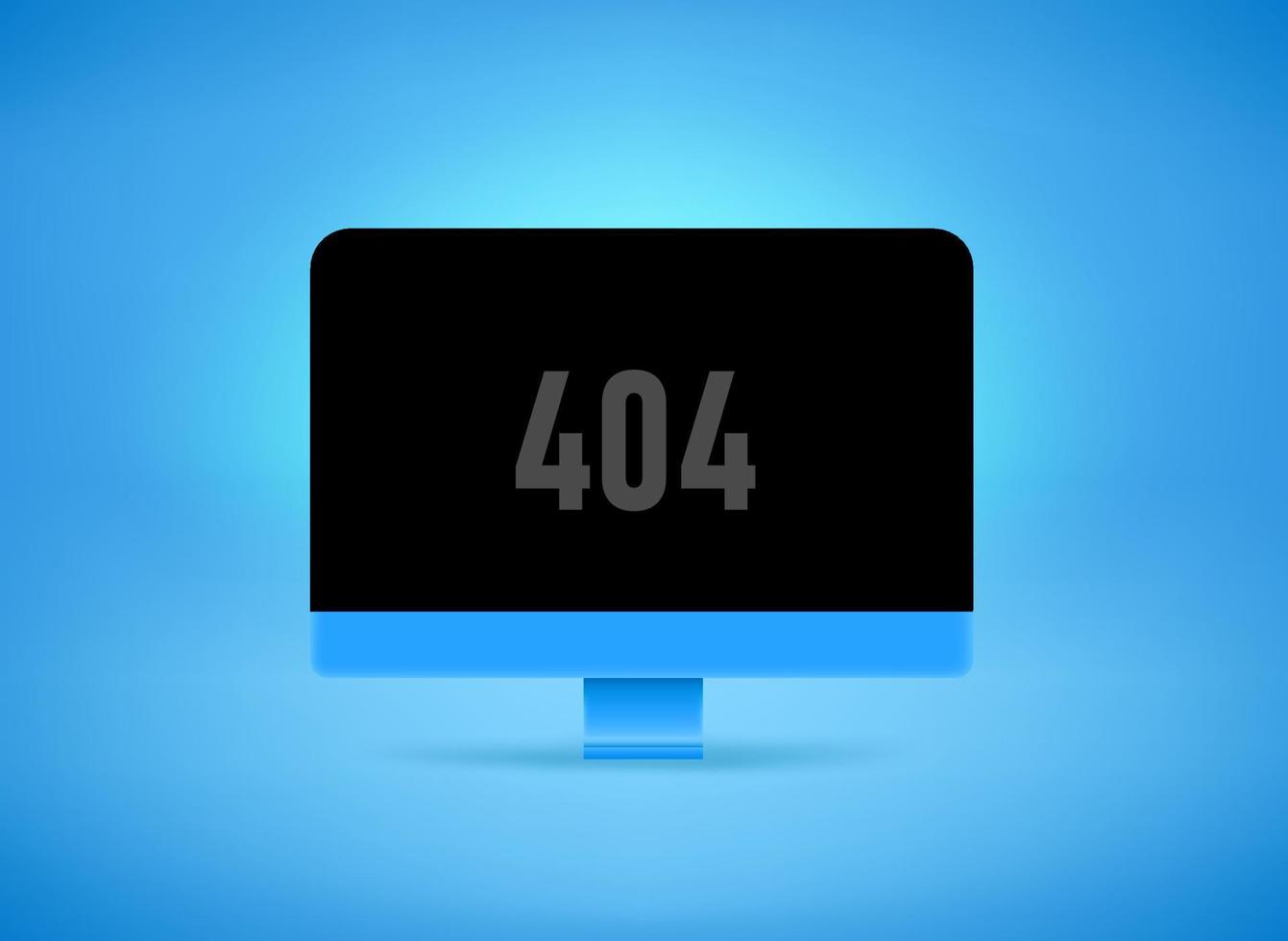 site não está disponível. conceito de erro 404. ilustração vetorial 3D vetor
