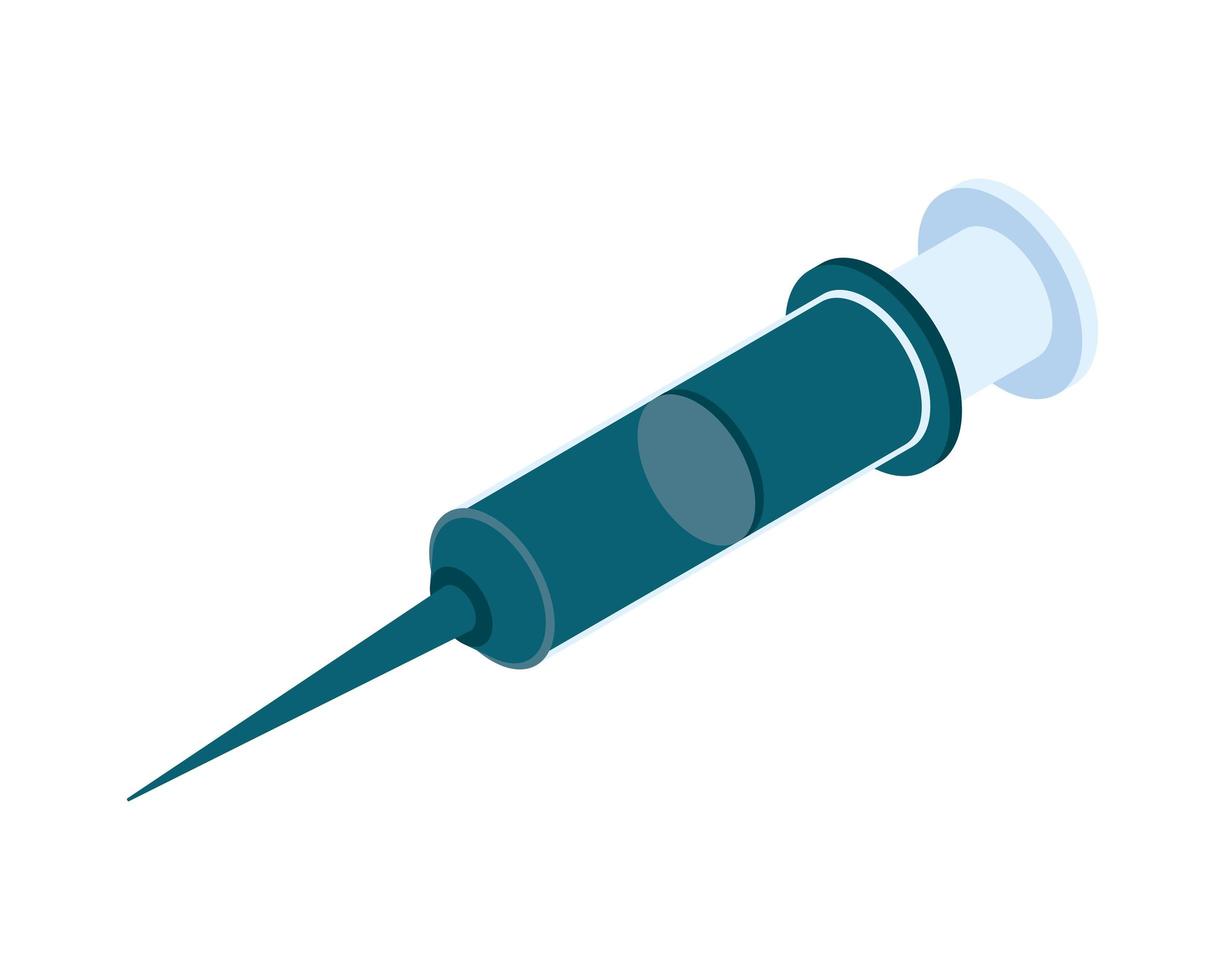 medicamento de injeção de seringa vetor