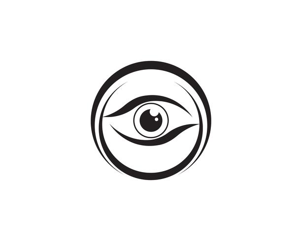 Logotipo de cuidados com os olhos e símbolos modelo vetor ícones app ..