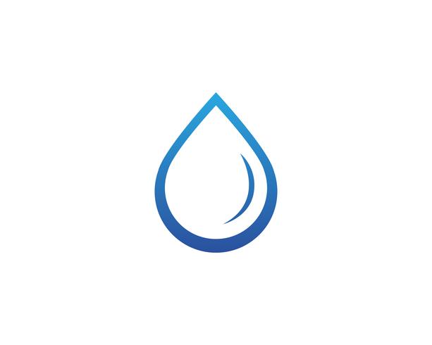 Logotipo de natureza da água e símbolos modelo ícones app, vetor