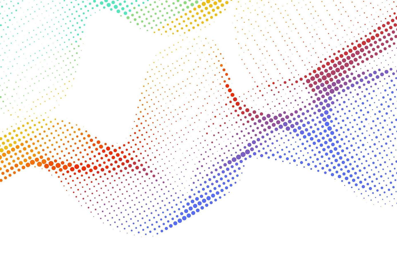 fundo de meio-tom de pontos de gradiente colorido ondulado abstrato vetor