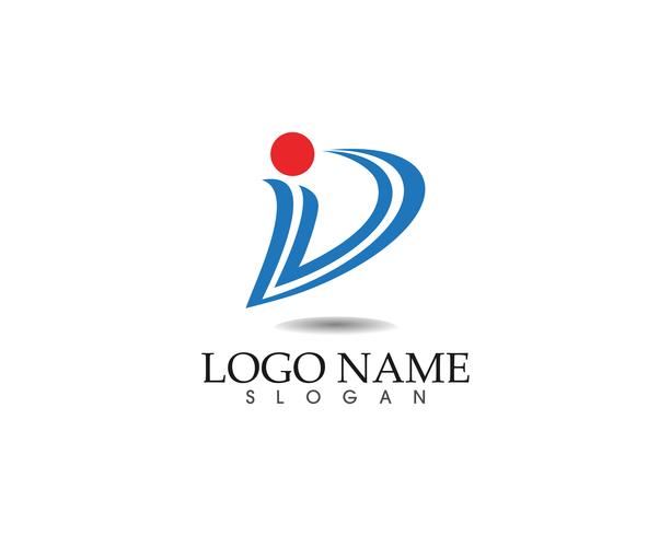 Modelo de design de logotipo abstrato de negócios e ícones vetor