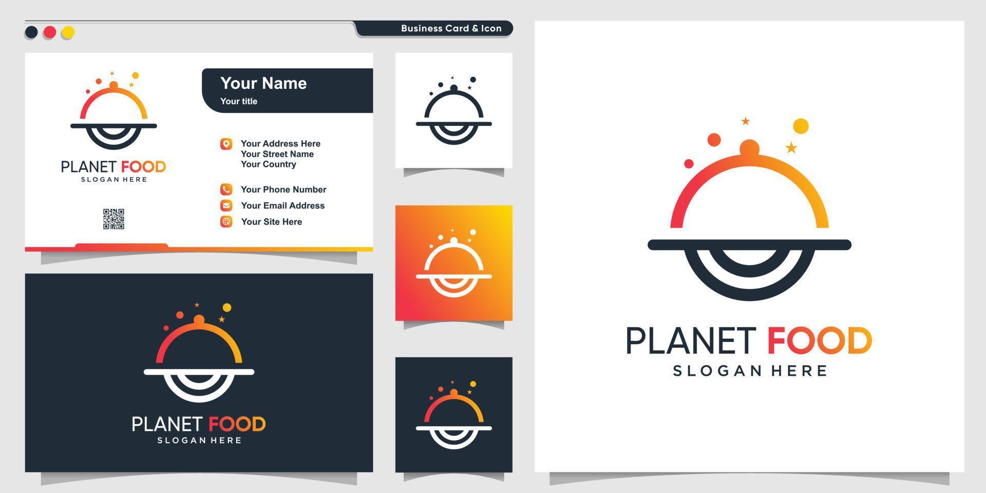 Planet mobile, design de modelo de logotipo de loja de telefones