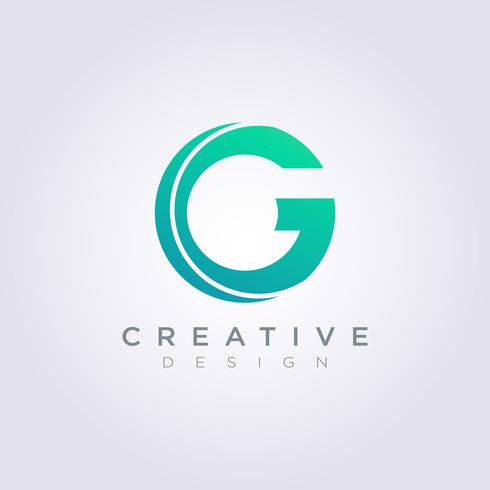 Letter G Vector Illustration Design Clipart símbolo logotipo modelo