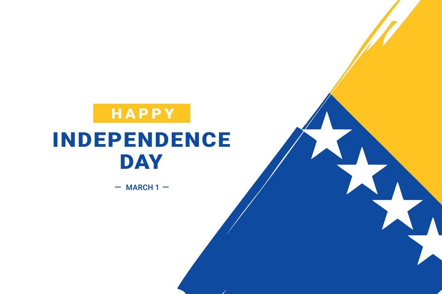 dia da independência da bósnia e herzegovina vetor