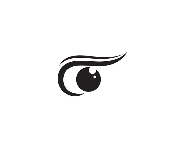 Logotipo do cuidado do olho e aplicativo de ícones de vetor de modelo de símbolos