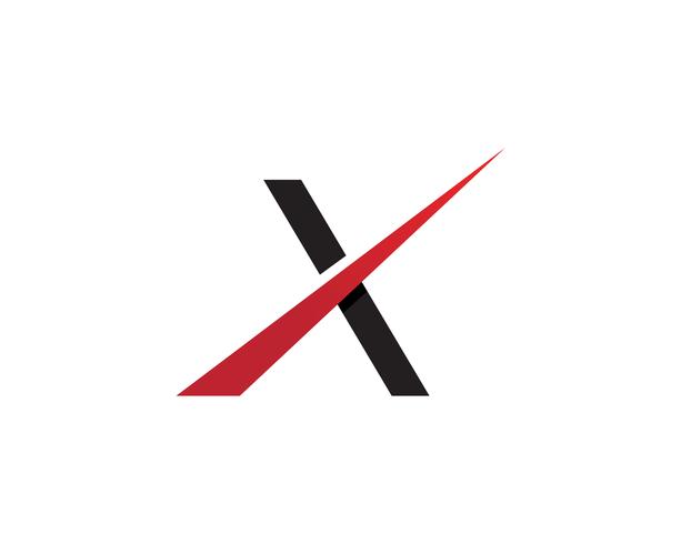 X Logo Template vector ícone do design