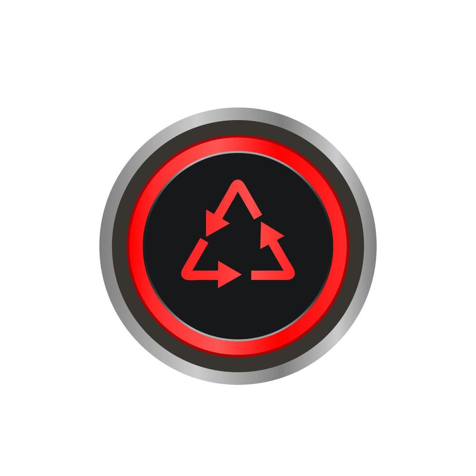 este é o modelo de logotipo de ícone de botão de atualização vetor