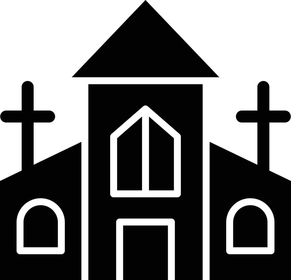 estilo de ícone da igreja vetor