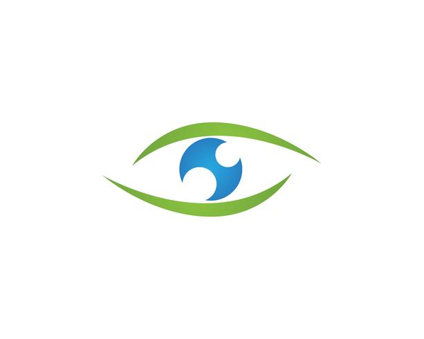 Logotipo de cuidados com os olhos e vetor de modelo de símbolos