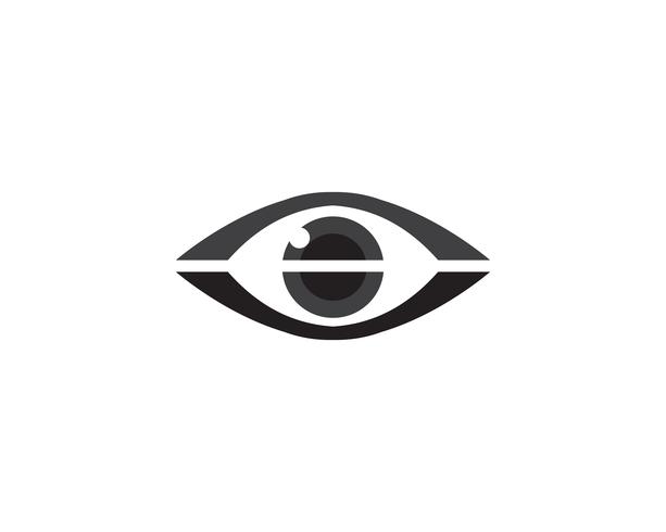 Logotipo de cuidados com os olhos e vetor de modelo de símbolos