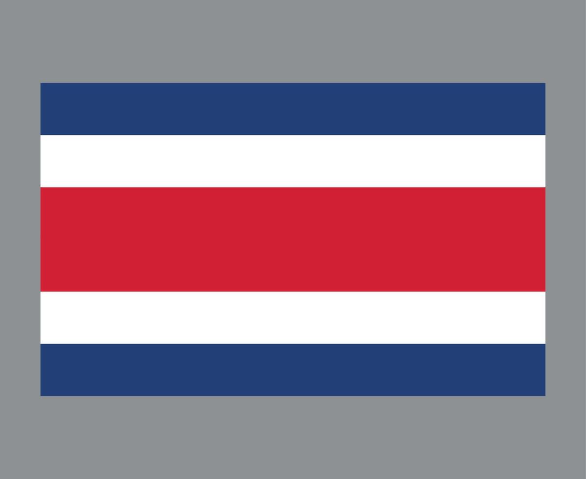 costa rica bandeira nacional américa do norte emblema símbolo ícone ilustração vetorial elemento de design abstrato vetor