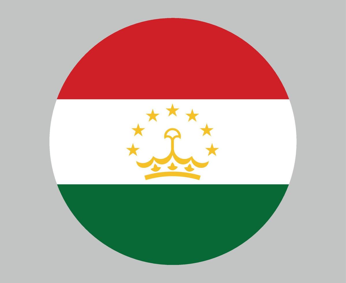 tajiquistão bandeira nacional ásia emblema ícone ilustração vetorial elemento de design abstrato vetor