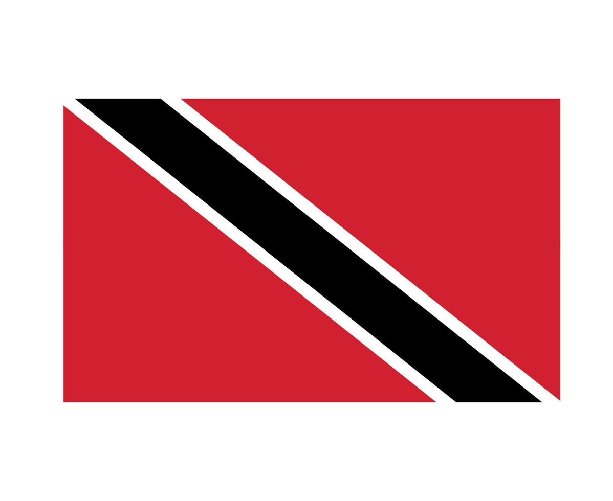 trinidad e tobago bandeira nacional américa do norte emblema símbolo ícone ilustração vetorial elemento de design abstrato vetor